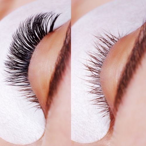 Lash extensions treatment